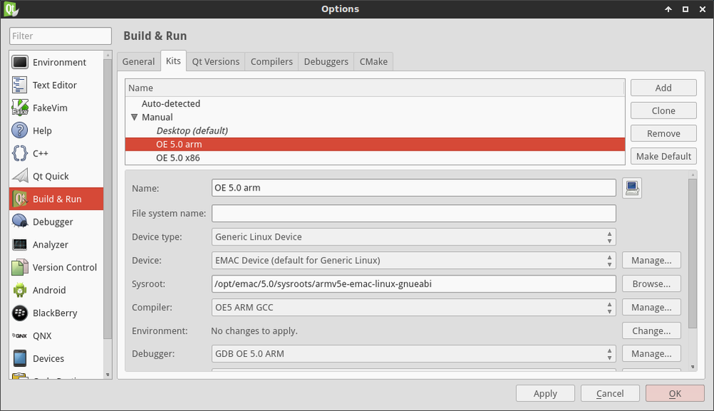 Configuring Qt Creator Configuring Qt Creator